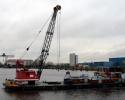 Floating crane 20 t with propeller