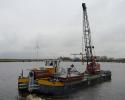 Floating crane 20 t with propeller