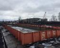 Non propelled top flat barge with boards 500 t