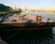 Small river tug boat, working boat
