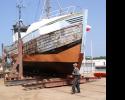 Wooden ex fishing boat
